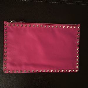 [AUTHENTIC] Valentino Garavani Pink Leather Clutch